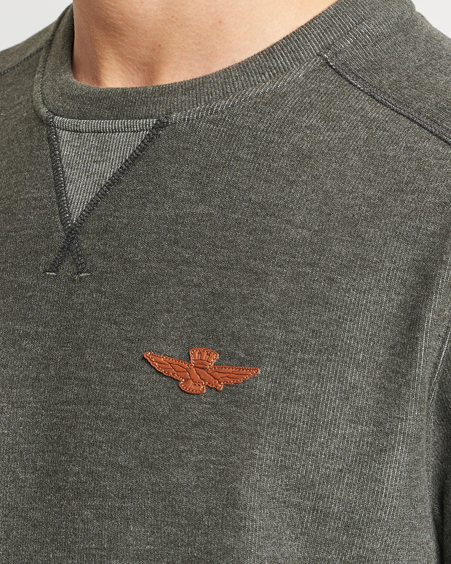 Uomini | Maglieria | Aeronautica Militare | Felpa Cotton Sweatshirt Olive Green