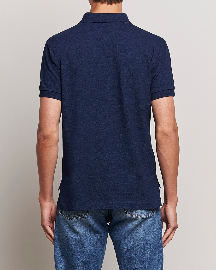 Uomini | Polo | Kamakura Shirts | Vintage Ivy Short Sleeve Polo Navy