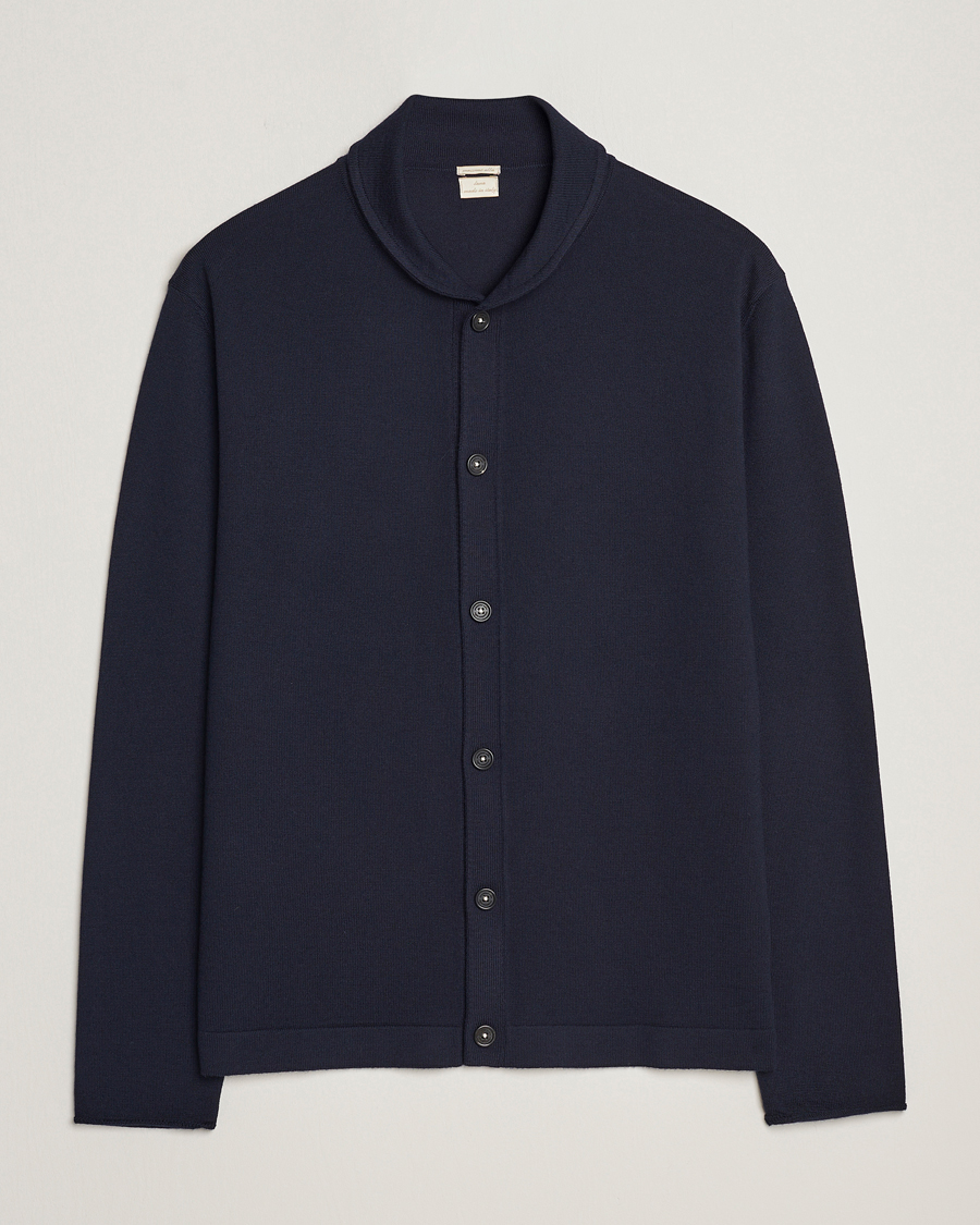 Uomini | Maglieria | Massimo Alba | Shawl Collar Cardigan Navy