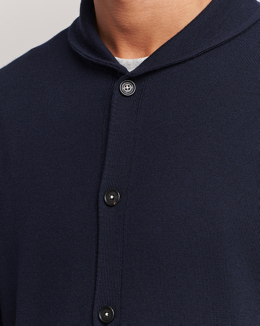 Uomini | Maglieria | Massimo Alba | Shawl Collar Cardigan Navy