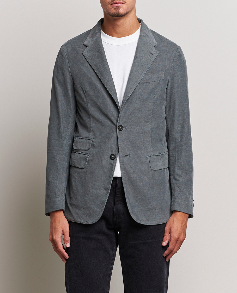 Uomini | Blazers | Massimo Alba | Baby Corduroy Blazer Smoke