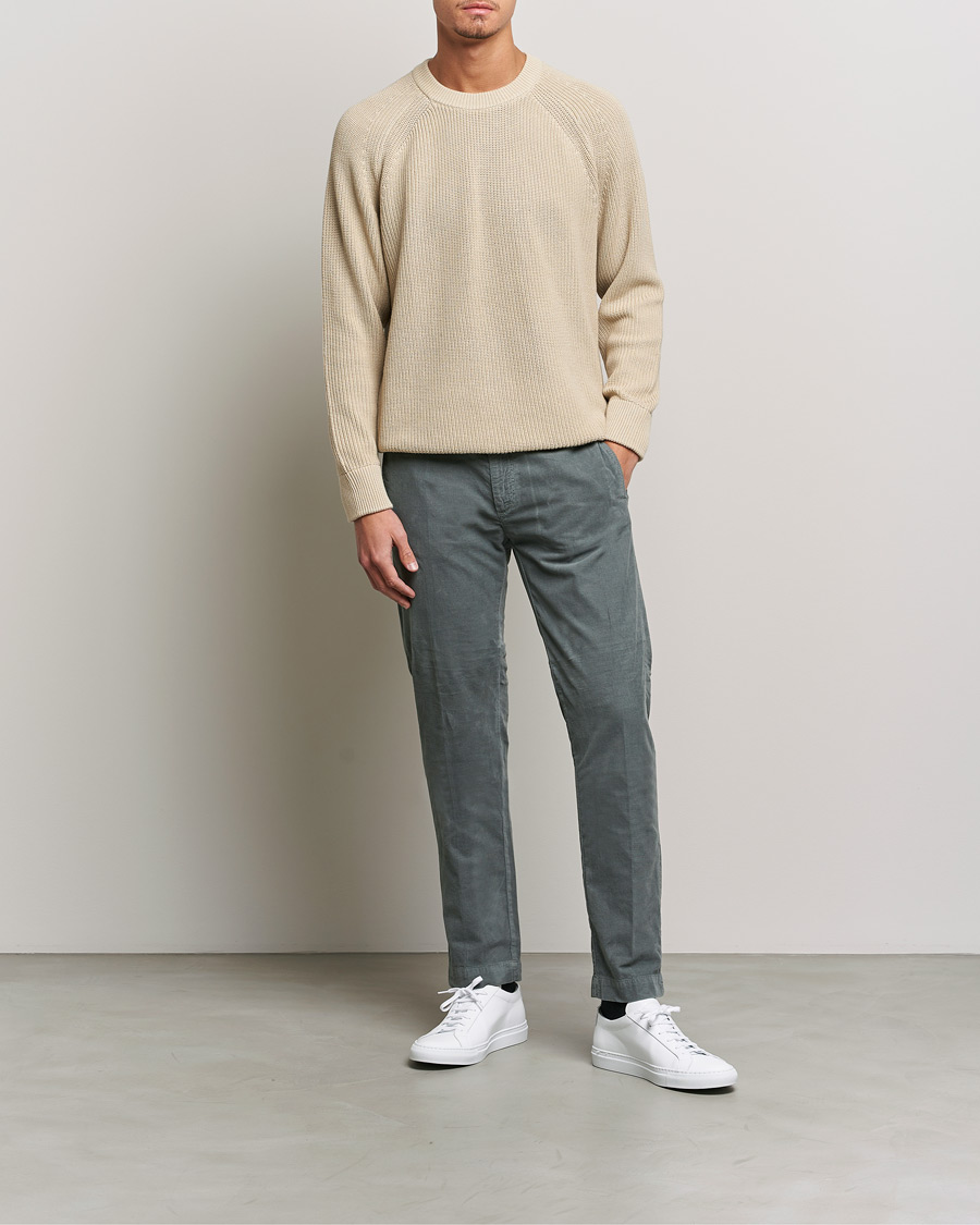 Uomini | Pantaloni | Massimo Alba | Baby Corduroy Trousers Smoke