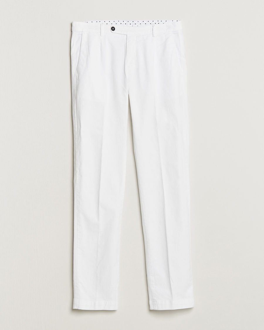 Uomini | Pantaloni | Massimo Alba | Ionio Cotton/Cashmere Trousers White