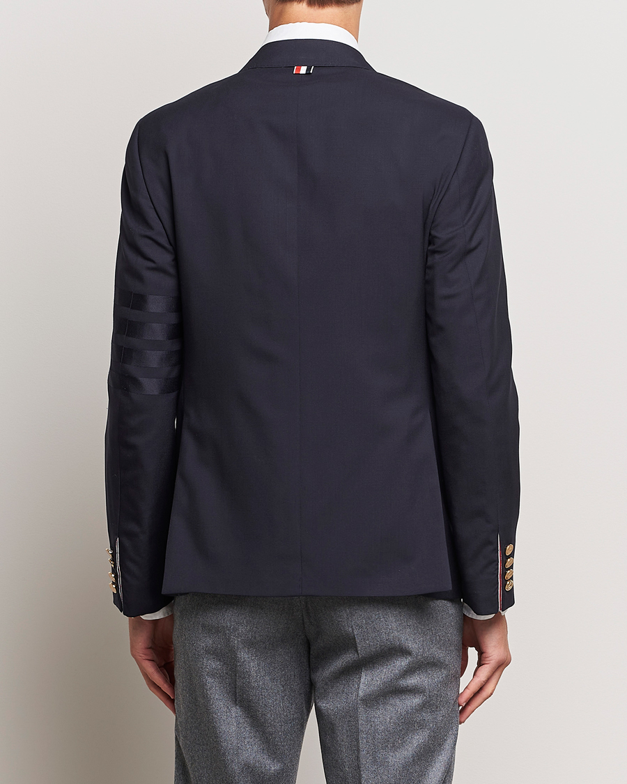 Uomini | Blazers | Thom Browne | Tonal 4 Bar Wool Blazer Navy