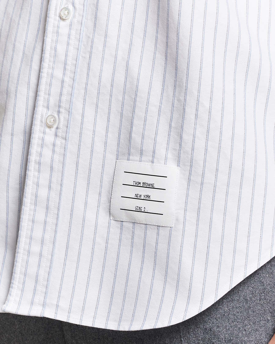 Uomini | Camicie | Thom Browne | Oxford Pinstripe Shirt Light Blue