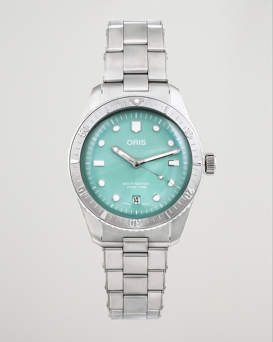 Uomini | Oris Divers Sixty-Five 38,5mm Cotton Candy Light Green | Oris | Divers Sixty-Five 38,5mm Cotton Candy Light Green