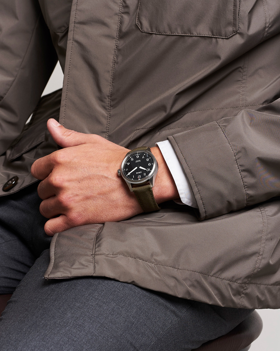 Uomini | Oris Big Crown Propilot Date 41mm Leather Bracelet Black | Oris | Big Crown Propilot Date 41mm Leather Bracelet Black