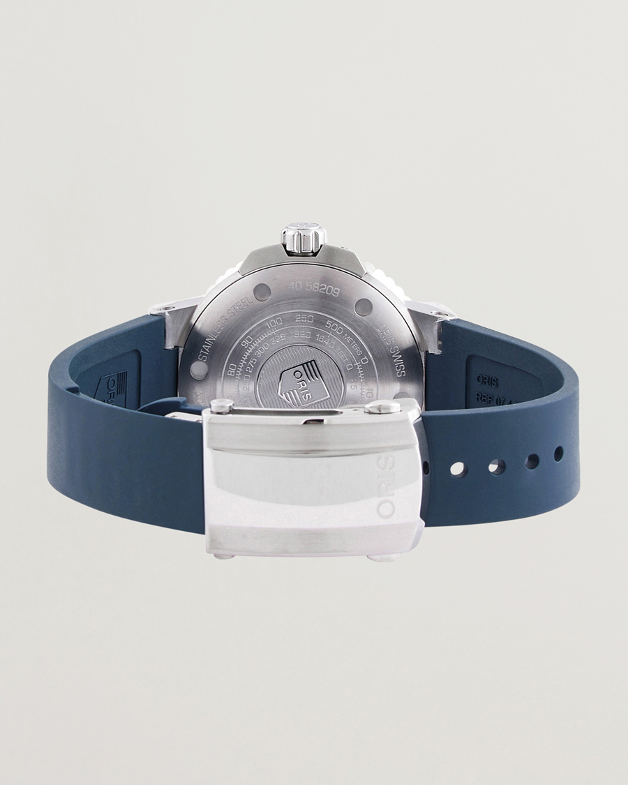 Uomini | Oris Aquis Small Second 45,5mm Rubber Bracelet Blue | Oris | Aquis Small Second 45,5mm Rubber Bracelet Blue