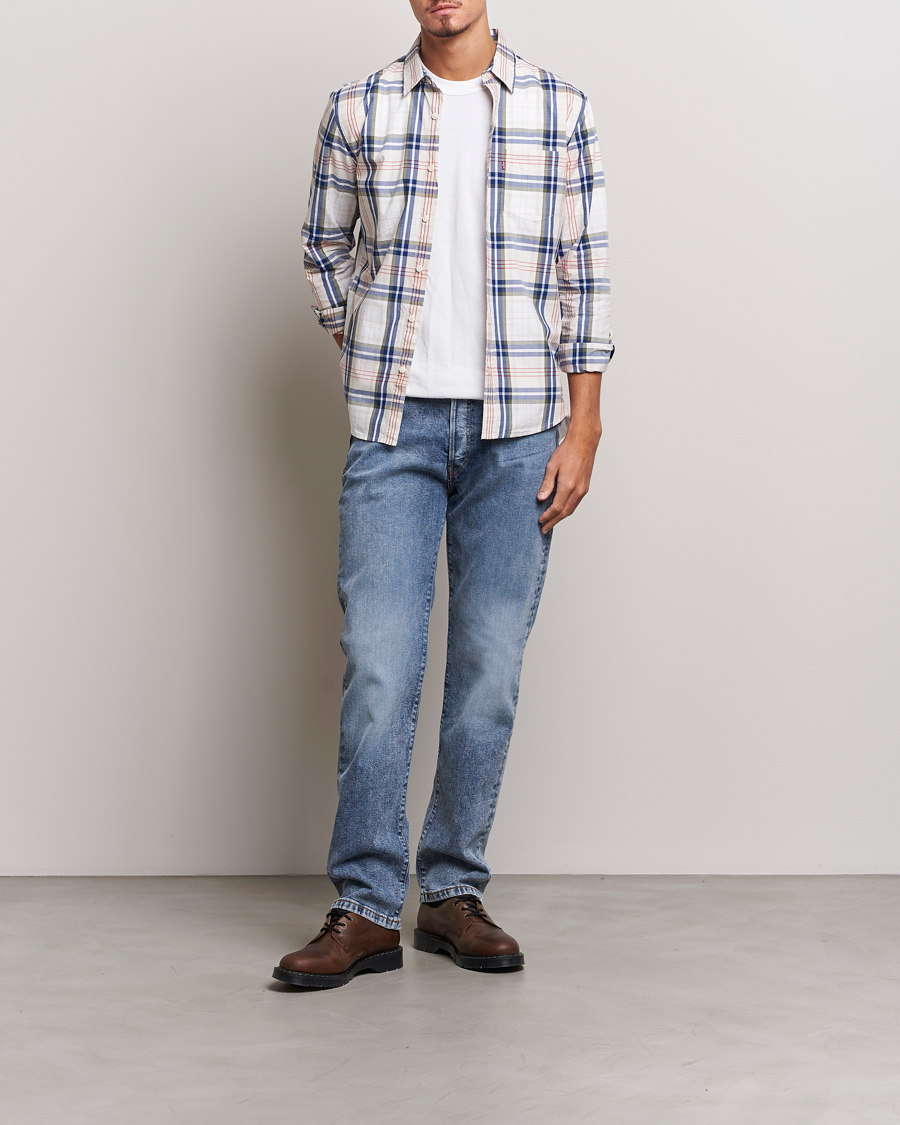 Uomini | Camicie | Levi's | Sunset Pocket Shirt White/Beige