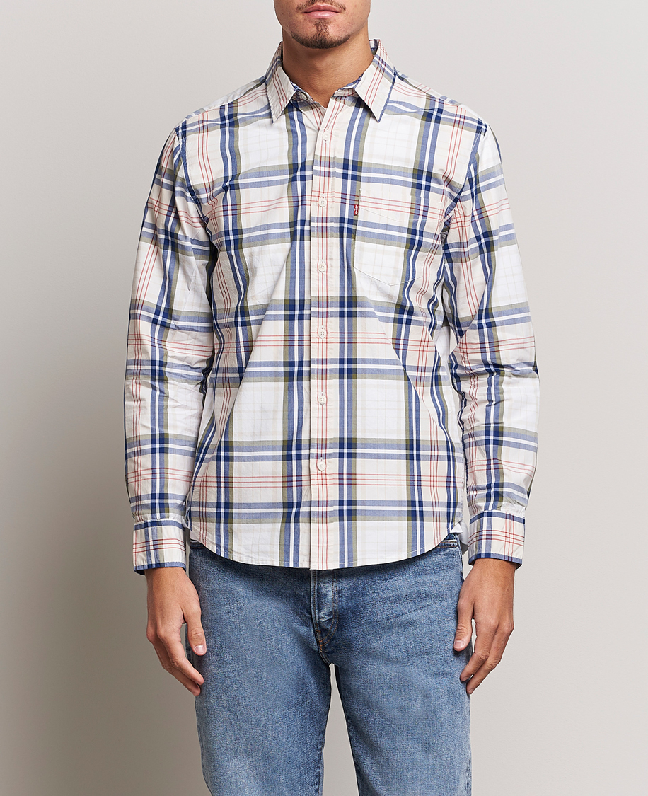 Uomini | Camicie | Levi's | Sunset Pocket Shirt White/Beige