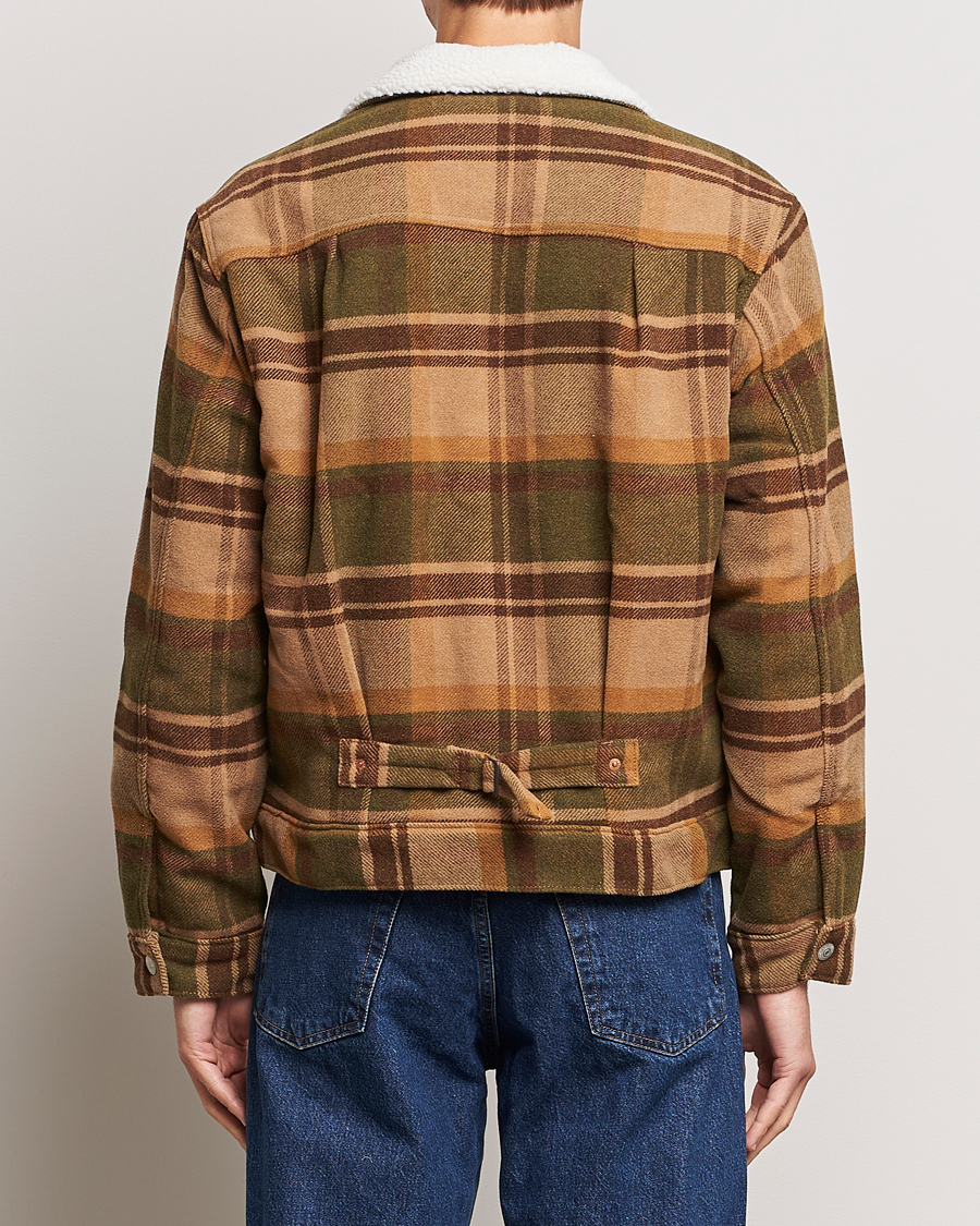 Uomini | Giacche | Levi's | Type I Checked Sherpa Trucker Winter Moss