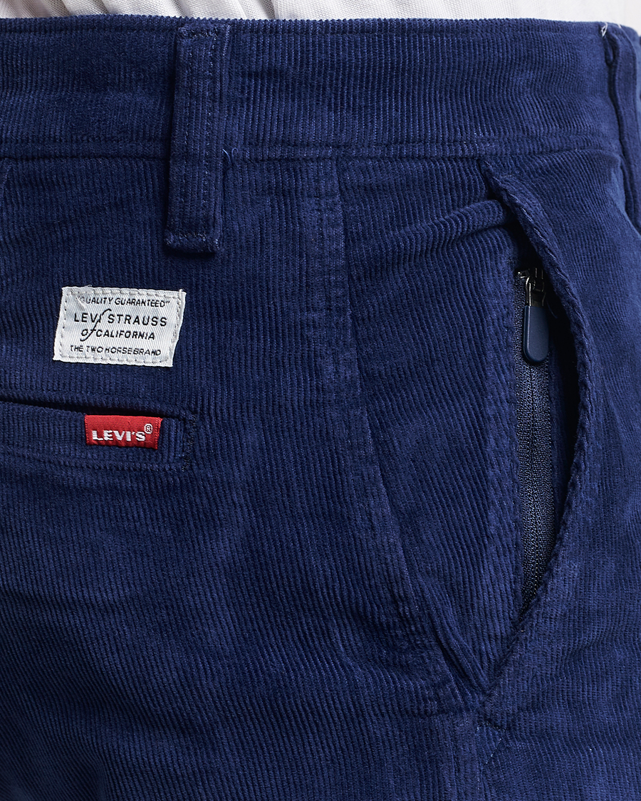 Uomini | Pantaloni | Levi's | Garment Dyed Stretch Corduroy Chino Ocean Cavern