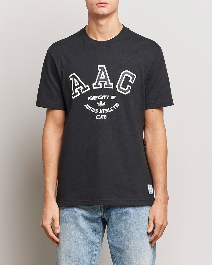Uomini | T-shirt | adidas Originals | Hack Logo Crew Neck T-Shirt Black