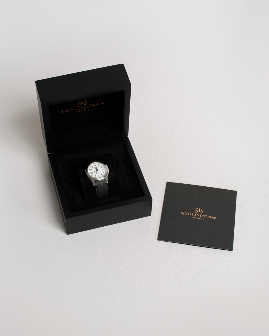 Uomini | Sjöö Sandström Pre-Owned Royal Steel Worldtimer 36mm SS-1836-WT | Sjöö Sandström Pre-Owned | Royal Steel Worldtimer 36mm SS-1836-WT