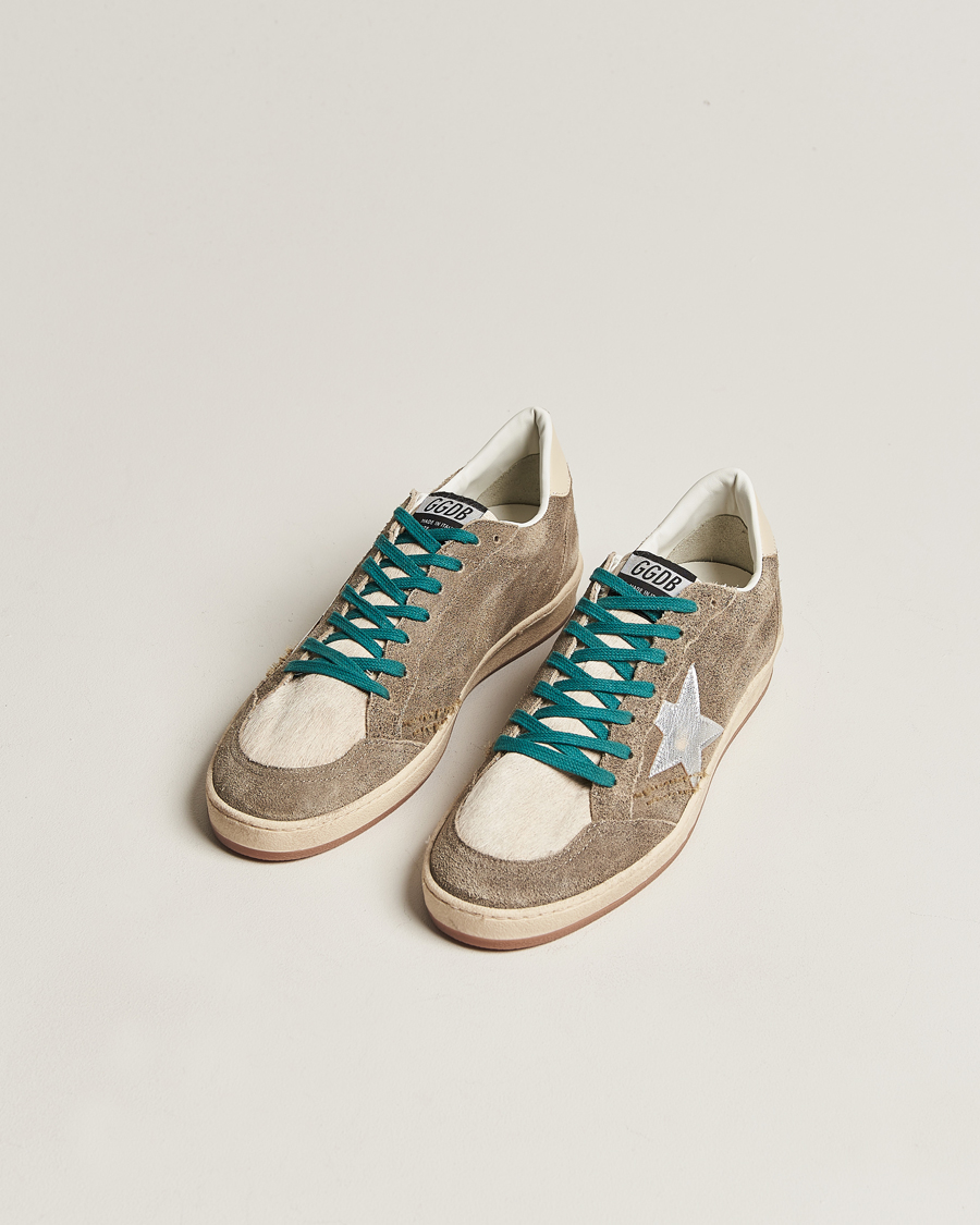 Uomini | Golden Goose Deluxe Brand Ball Star Sneakers Brown/Buttercream | Golden Goose | Deluxe Brand Ball Star Sneakers Brown/Buttercream