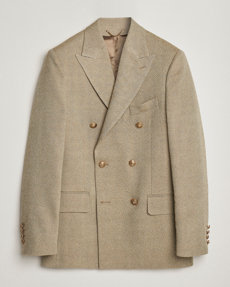 Uomini | Blazers | Golden Goose | Deluxe Brand Double Breasted Blazer Beige