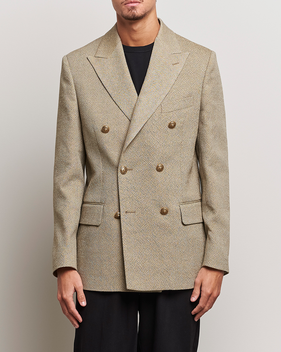 Uomini | Blazers | Golden Goose | Deluxe Brand Double Breasted Blazer Beige