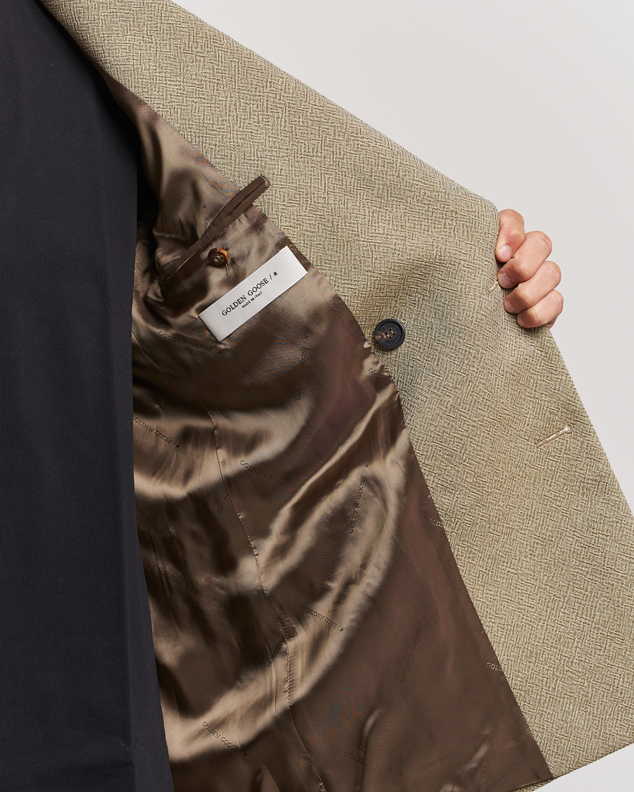 Uomini | Blazers | Golden Goose | Deluxe Brand Double Breasted Blazer Beige