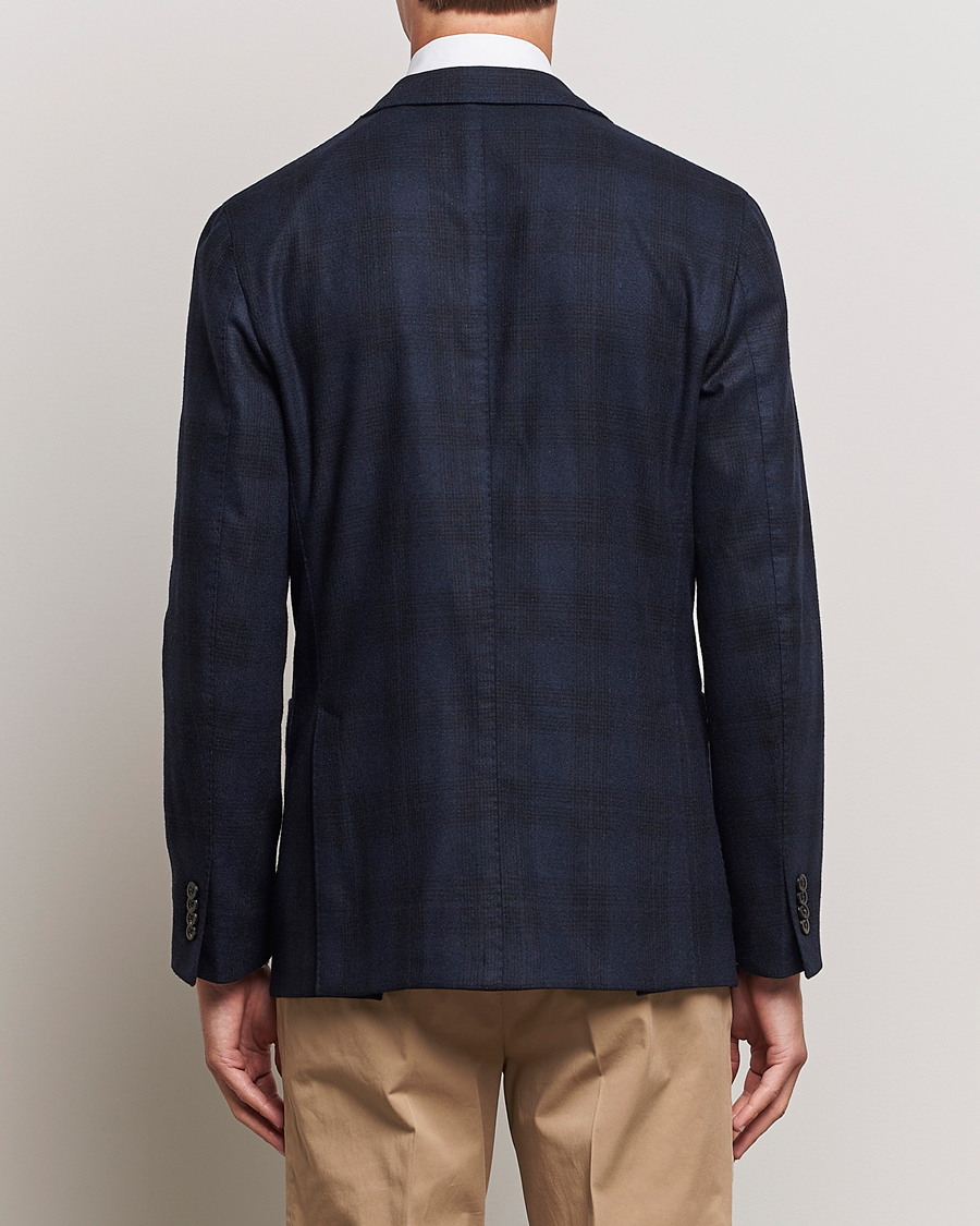 Uomini | Blazers | Boglioli | K Jacket Wool Herringbone Blazer Navy