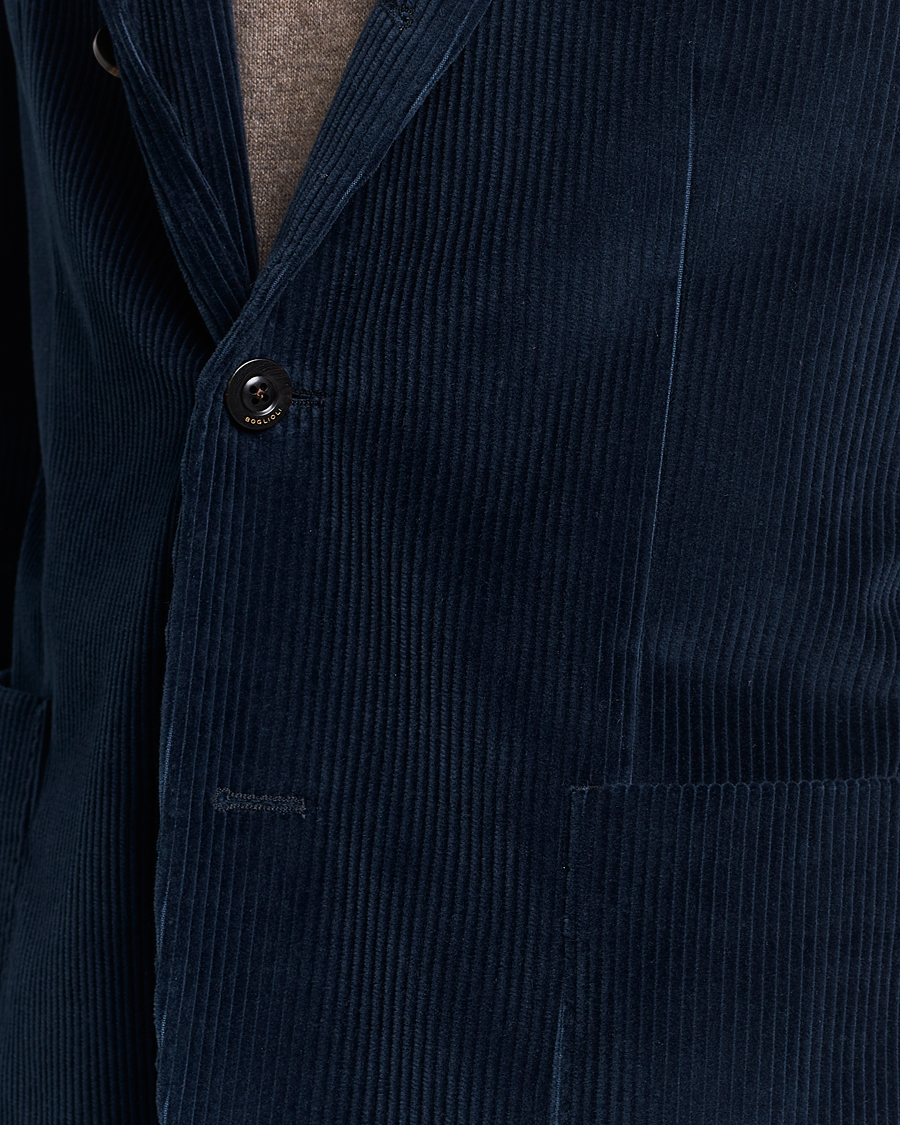 Uomini | Blazers | Boglioli | K Jacket Corduroy Blazer Navy