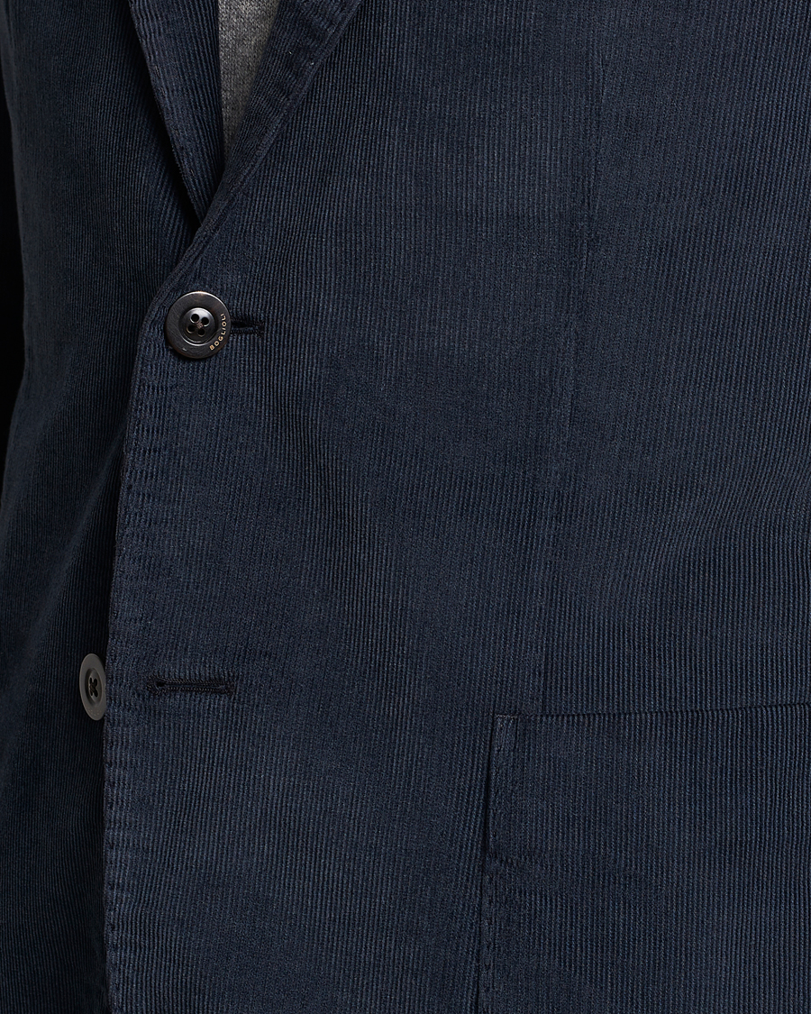 Uomini | Abiti | Boglioli | K Jacket Baby Corduroy Suit Navy