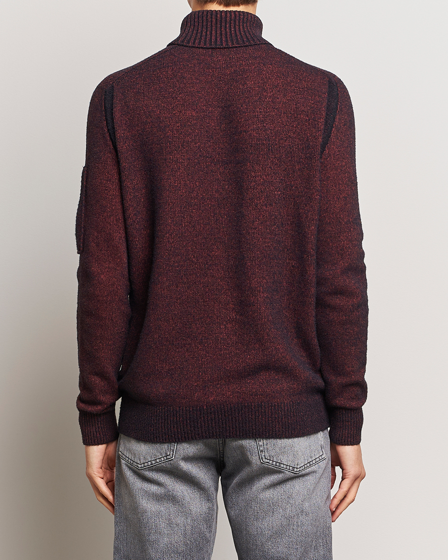 Uomini | Maglieria | C.P. Company | Fleece Knit Rollneck Red