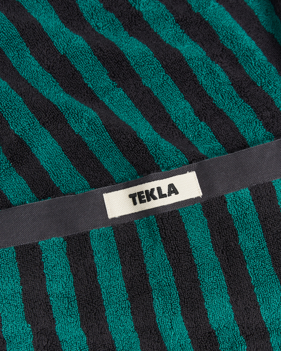 Uomini | Tekla Organic Terry Beach Towel Ivy Stripes | Tekla | Organic Terry Beach Towel Ivy Stripes