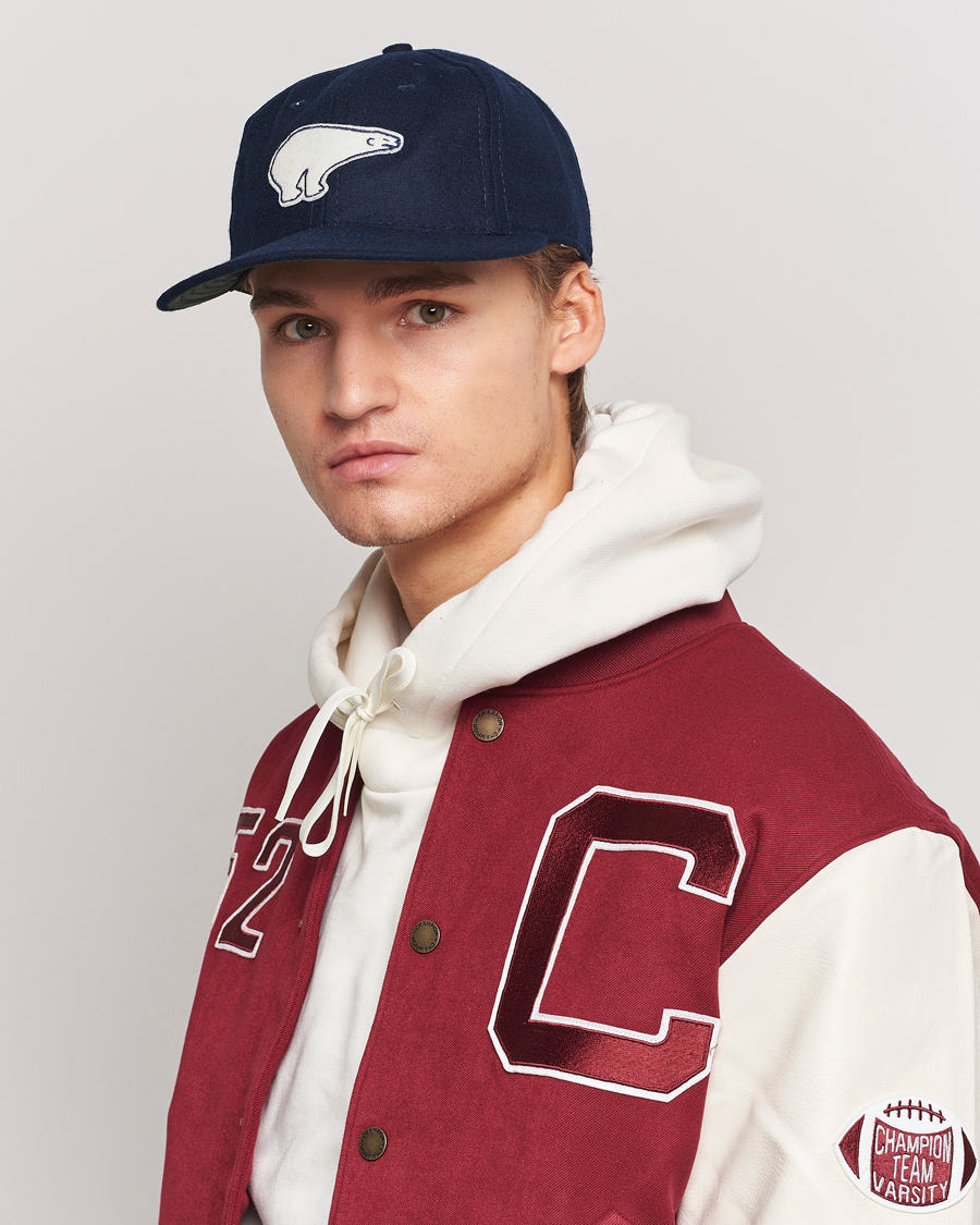 Uomini | Ebbets Field Flannels Made in USA Cervezeria Polar 1950 Vintage Ballcap Navy | Ebbets Field Flannels | Made in USA Cervezeria Polar 1950 Vintage Ballcap Navy