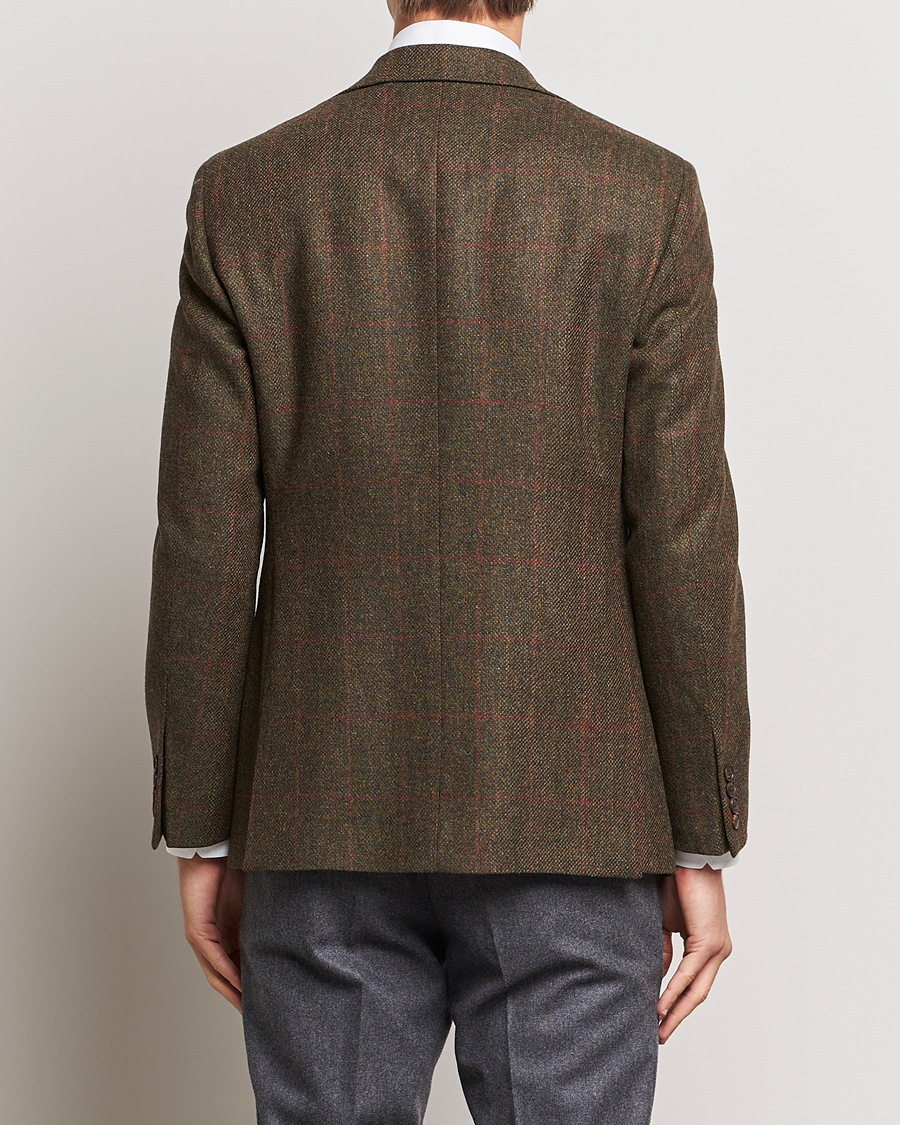 Uomini | Blazers | Walker Slater | Edward Lambswool Windowpane Blazer Green
