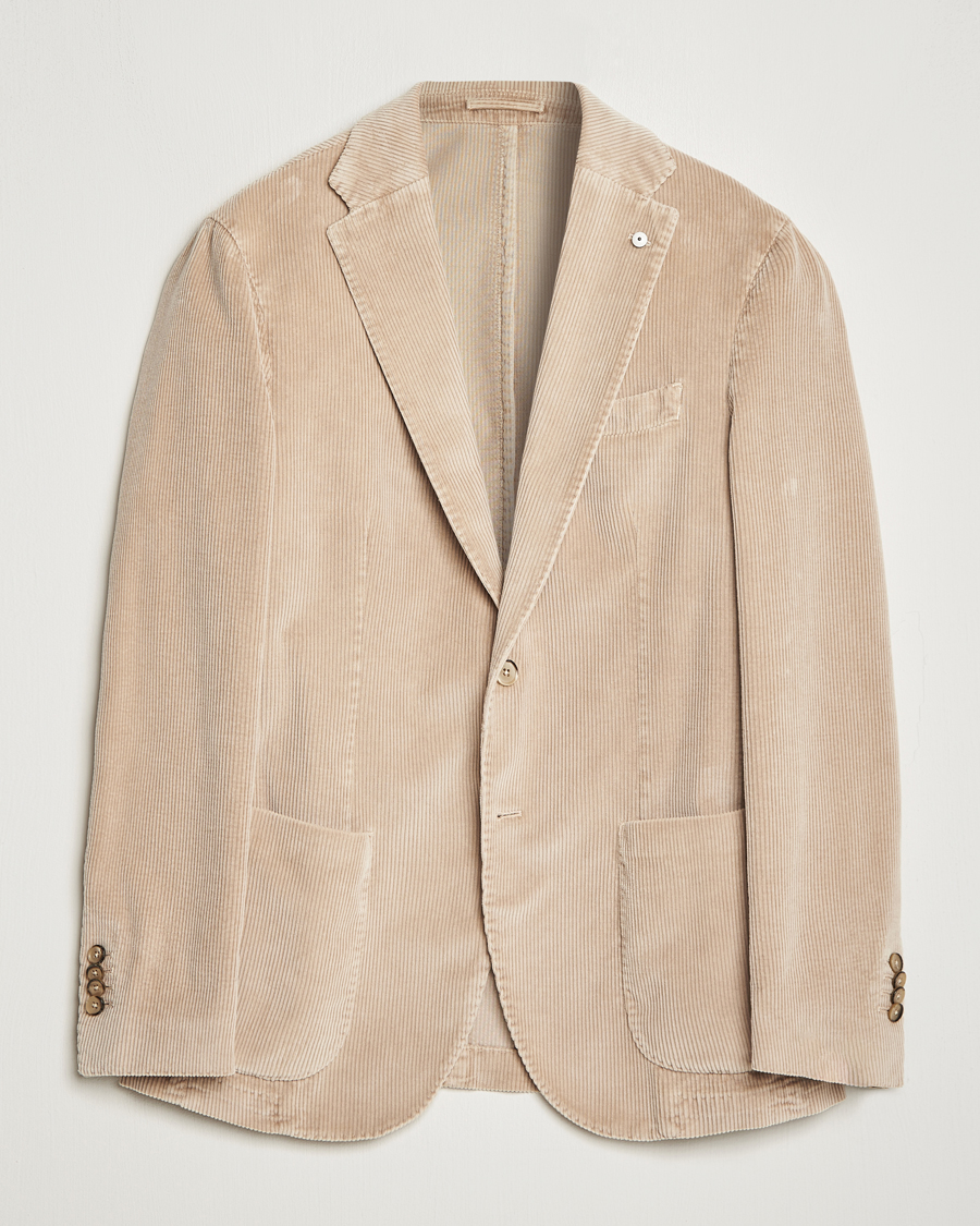 Uomini | Blazers | L.B.M. 1911 | Jack Corduroy Blazer Beige