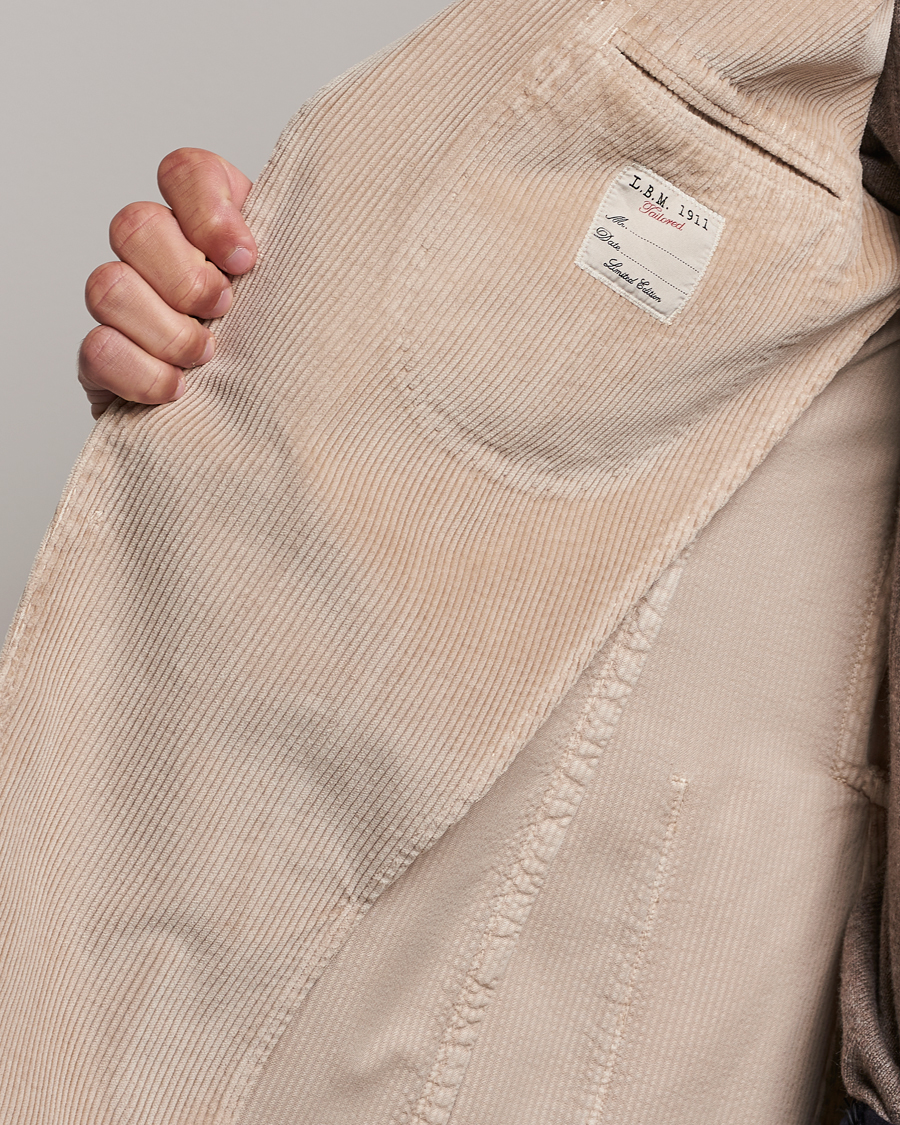 Uomini | Blazers | L.B.M. 1911 | Jack Corduroy Blazer Beige
