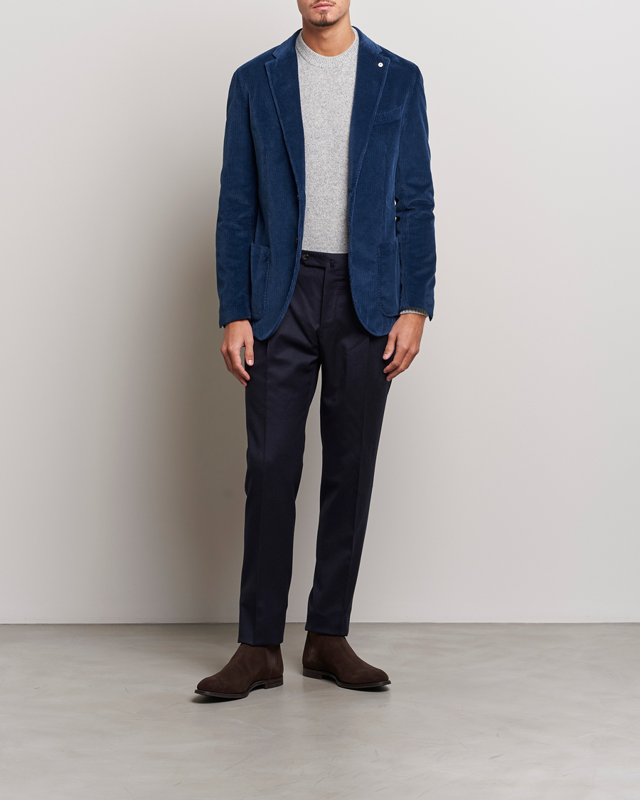 Uomini | Blazers | L.B.M. 1911 | Jack Corduroy Blazer Navy