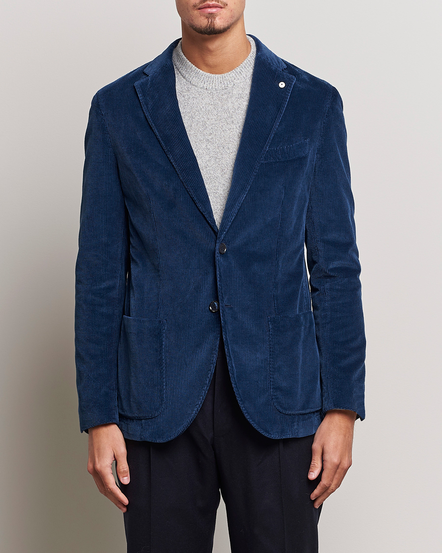 Uomini | Blazers | L.B.M. 1911 | Jack Corduroy Blazer Navy