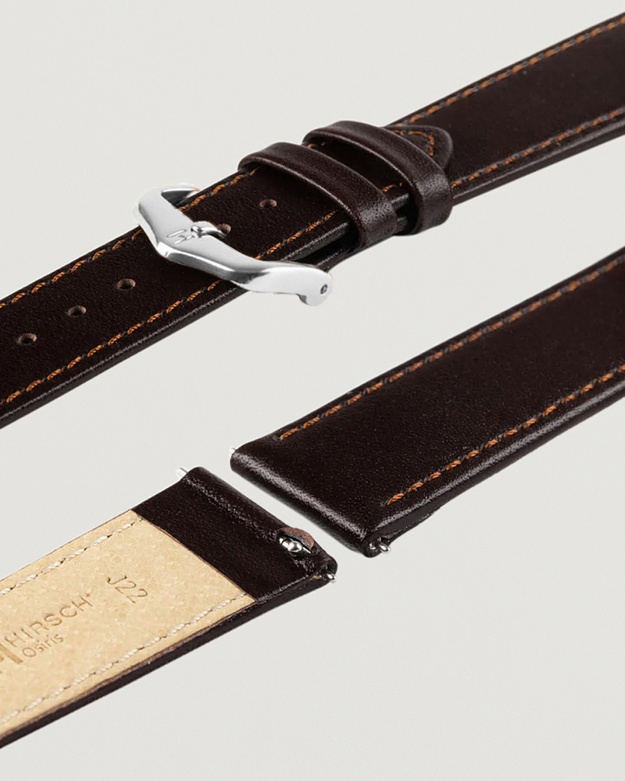 Uomini | Cinturini per orologi | HIRSCH | Osiris Calf Leather Watch Strap Brown
