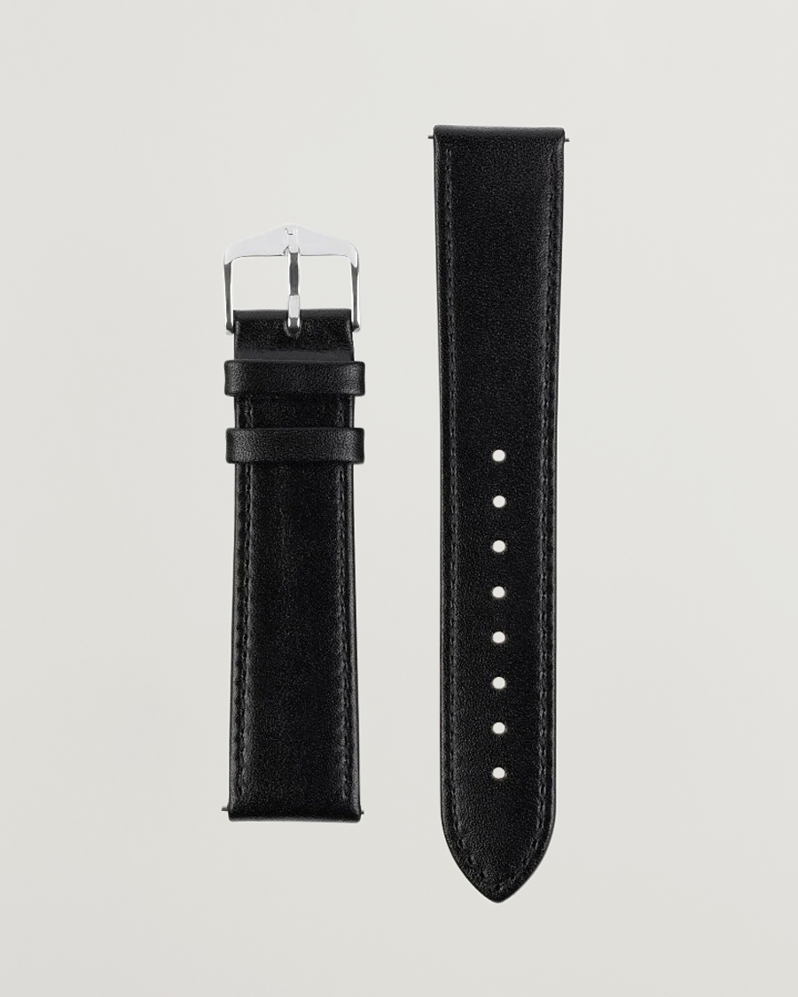 Uomini | Cinturini per orologi | HIRSCH | Osiris Calf Leather Watch Strap Black