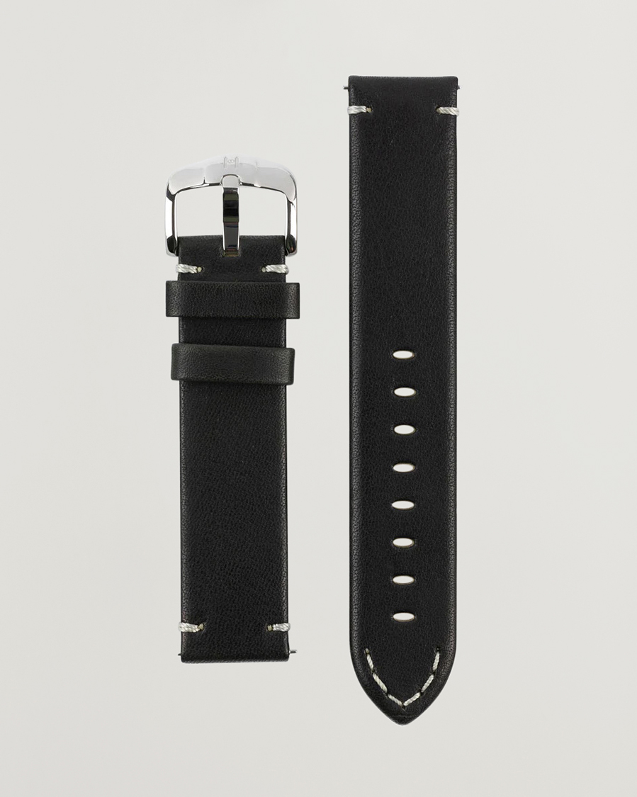 Uomini | Cinturini per orologi | HIRSCH | Ranger Retro Leather Watch Strap Black