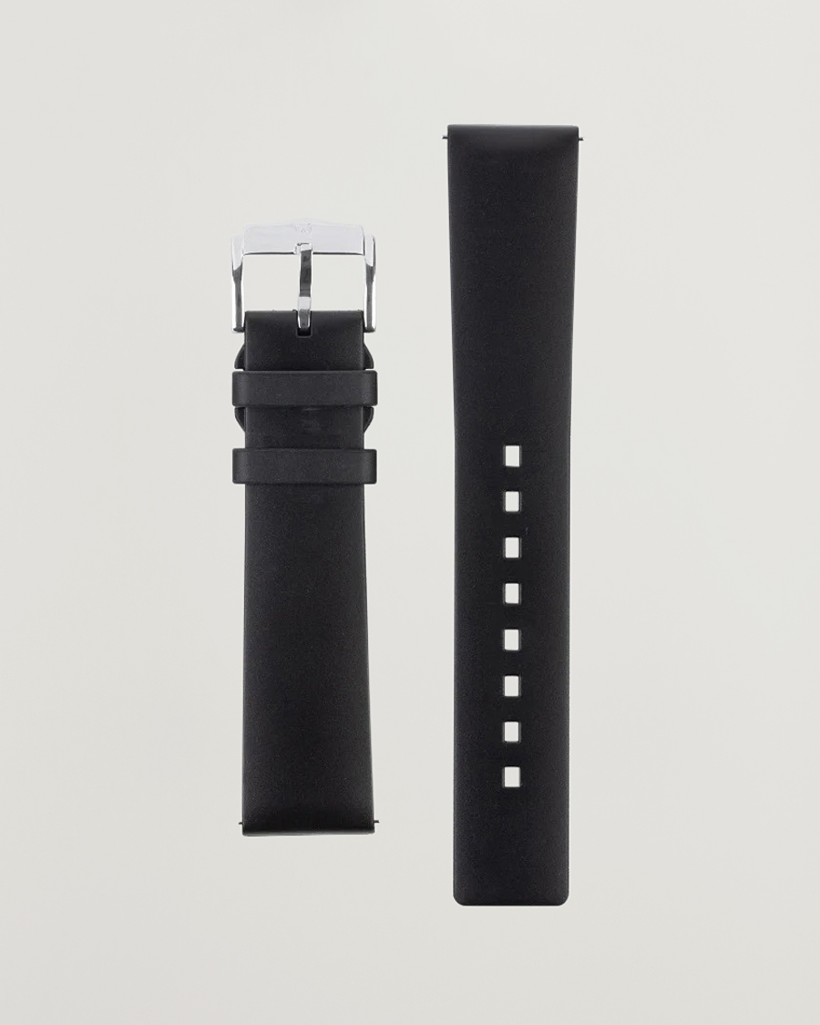 Uomini | Cinturini per orologi | HIRSCH | Pure Natural Rubber Watch Strap Black