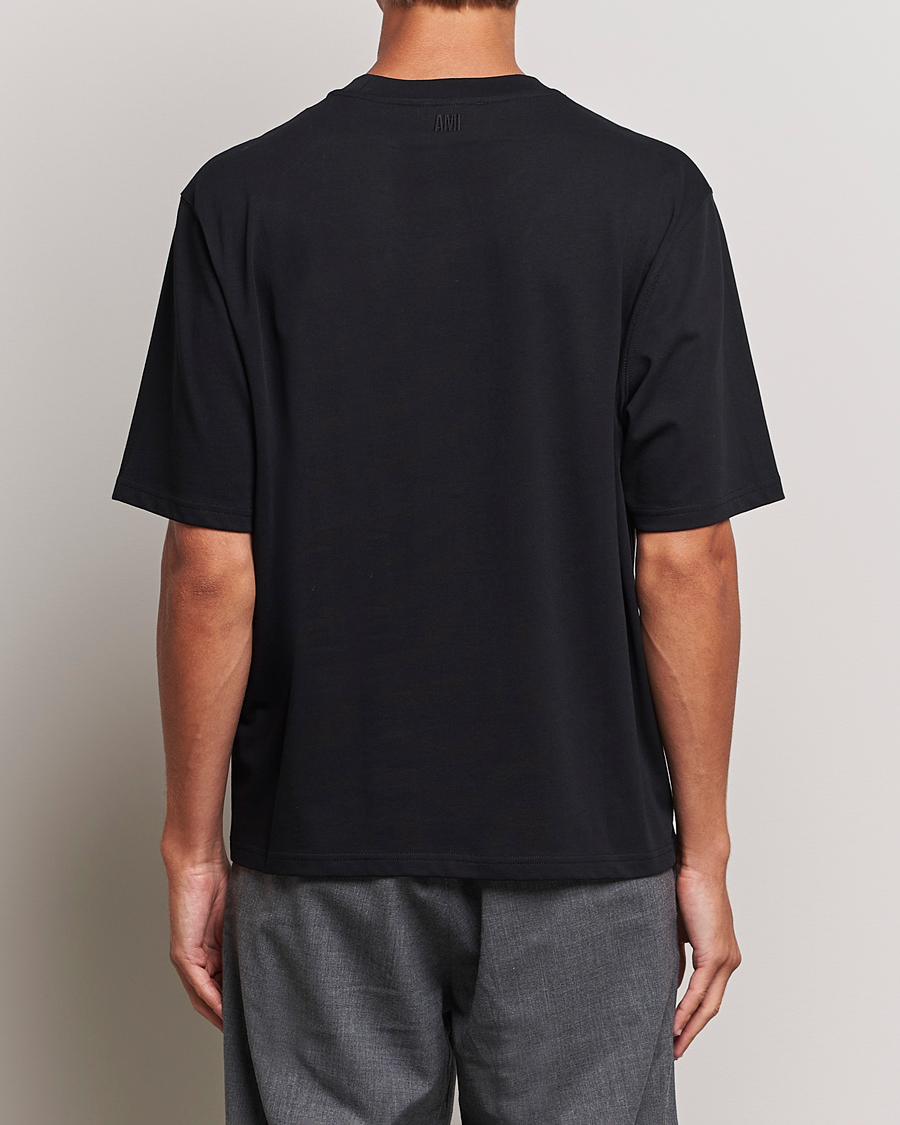 Uomini | T-shirt | AMI | Heart Logo T-Shirt Black