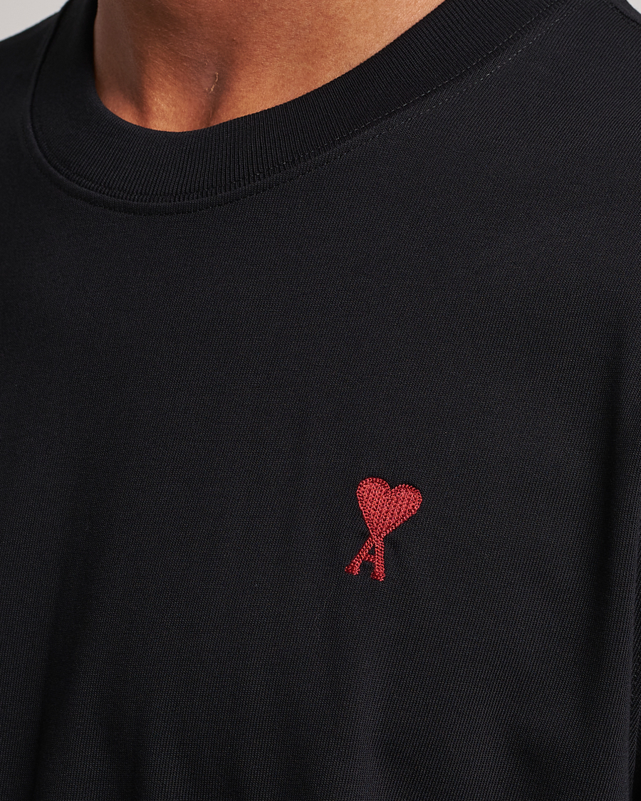 Uomini | T-shirt | AMI | Heart Logo T-Shirt Black