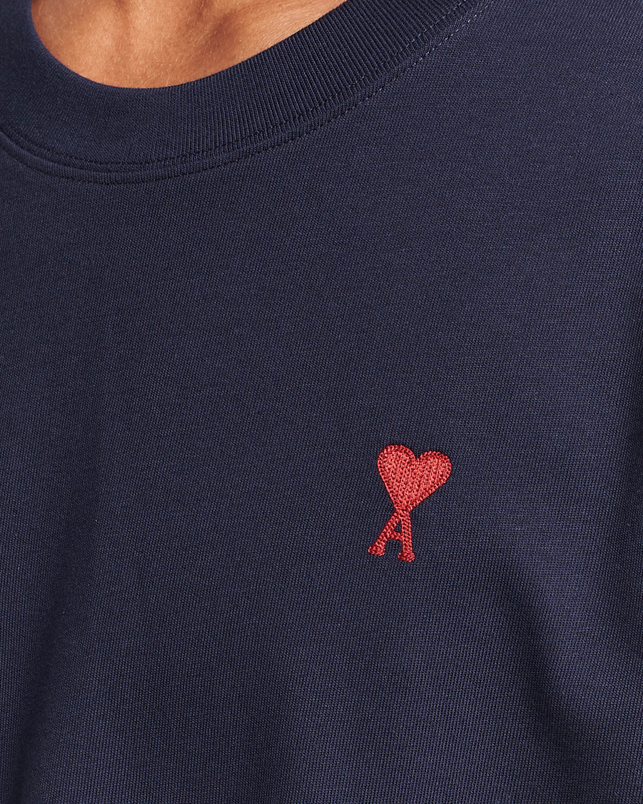 Uomini | T-shirt | AMI | Heart Logo T-Shirt Night Blue