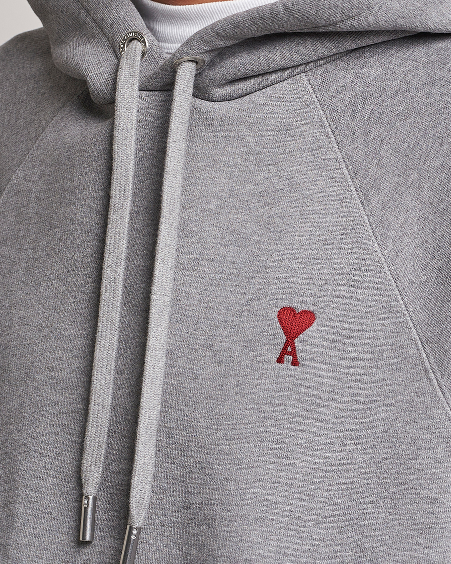 Uomini | Maglieria | AMI | Heart Logo Hoodie Heather Grey
