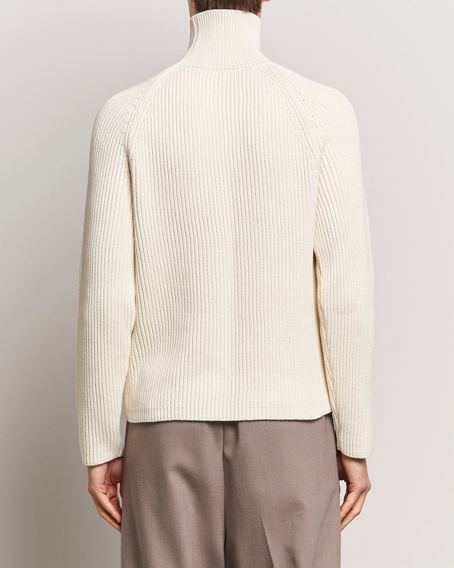 Uomini | Maglieria | AMI | Heavy Knitted Turtleneck Ivory