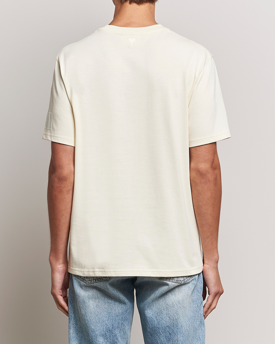 Uomini | T-shirt | AMI | Fade Out Crew Neck T-Shirt Ivory