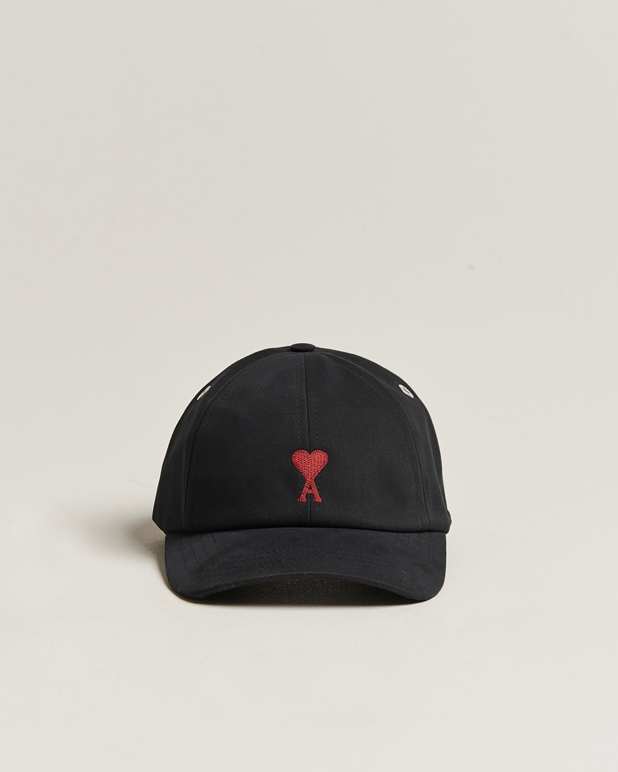 Uomini | AMI Heart Logo Cap Black | AMI | Heart Logo Cap Black