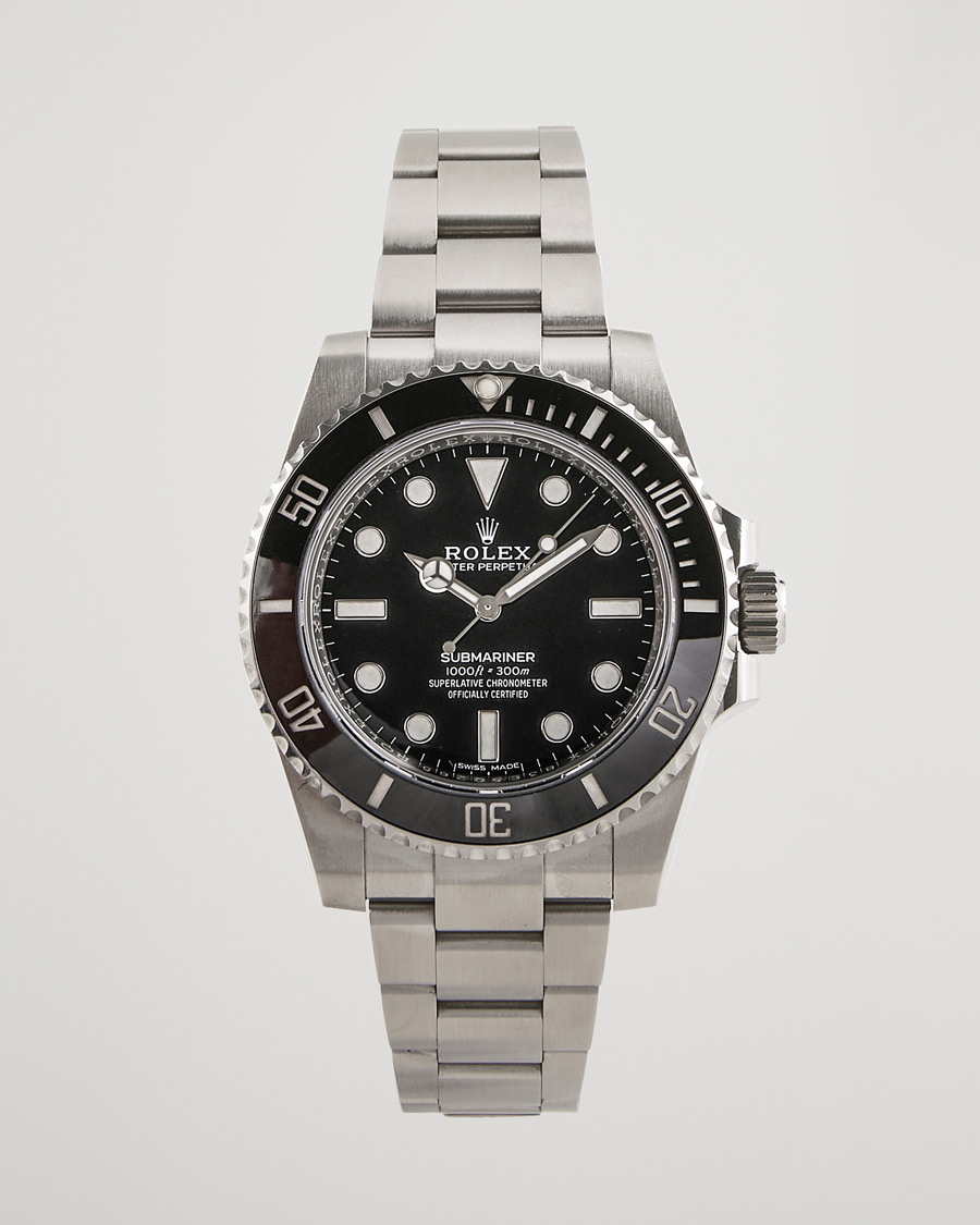 Uomini | Rolex Pre-Owned Submariner 114060 Oyster Perpetual Steel Black | Rolex Pre-Owned | Submariner 114060 Oyster Perpetual Steel Black