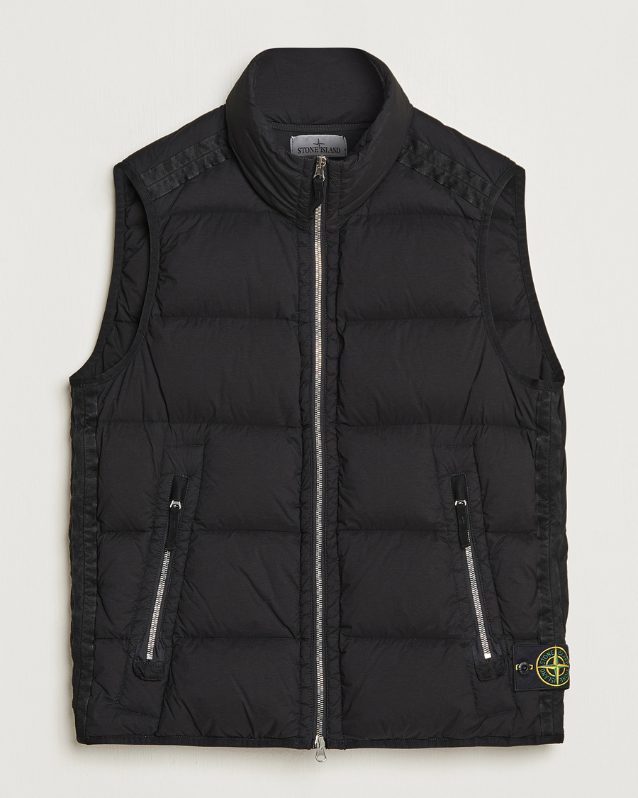 Uomini | Giacche | Stone Island | Nylon Down-TC Vest Black