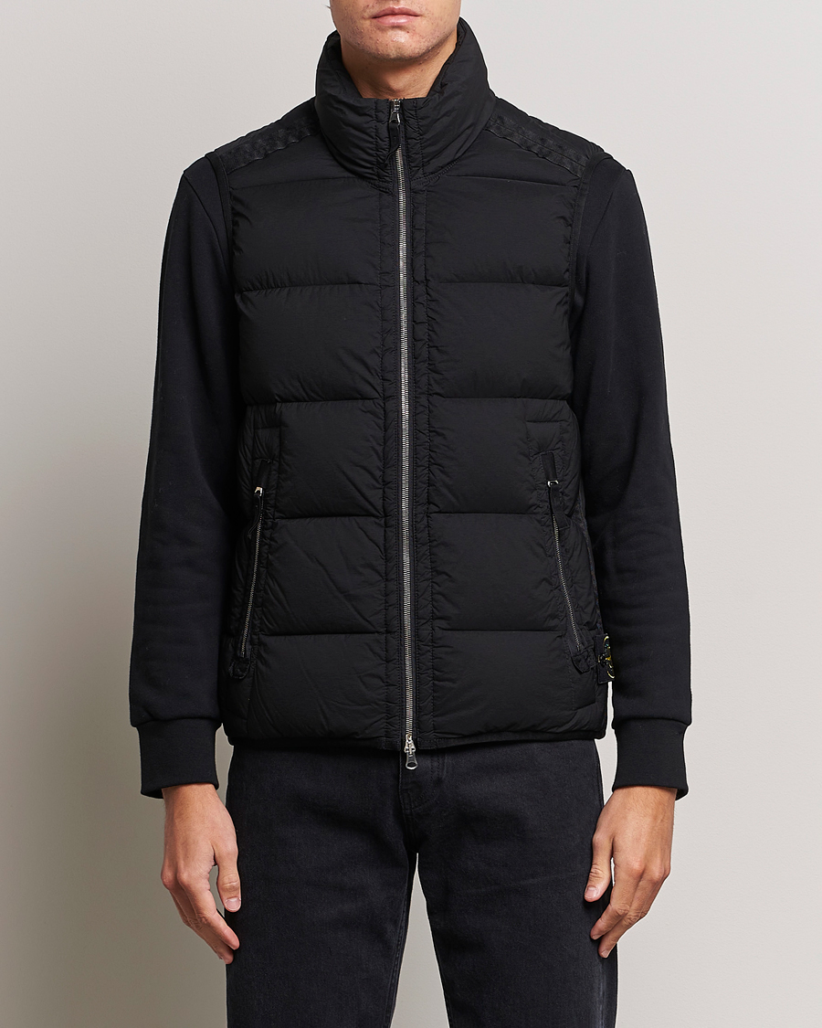 Uomini | Giacche | Stone Island | Nylon Down-TC Vest Black