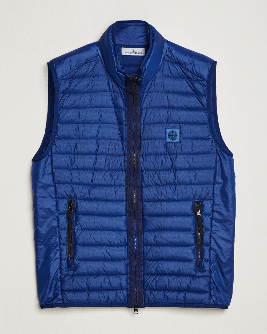 Uomini | Giacche | Stone Island | Recycled Nylon Down-TC Vest Bright Blue