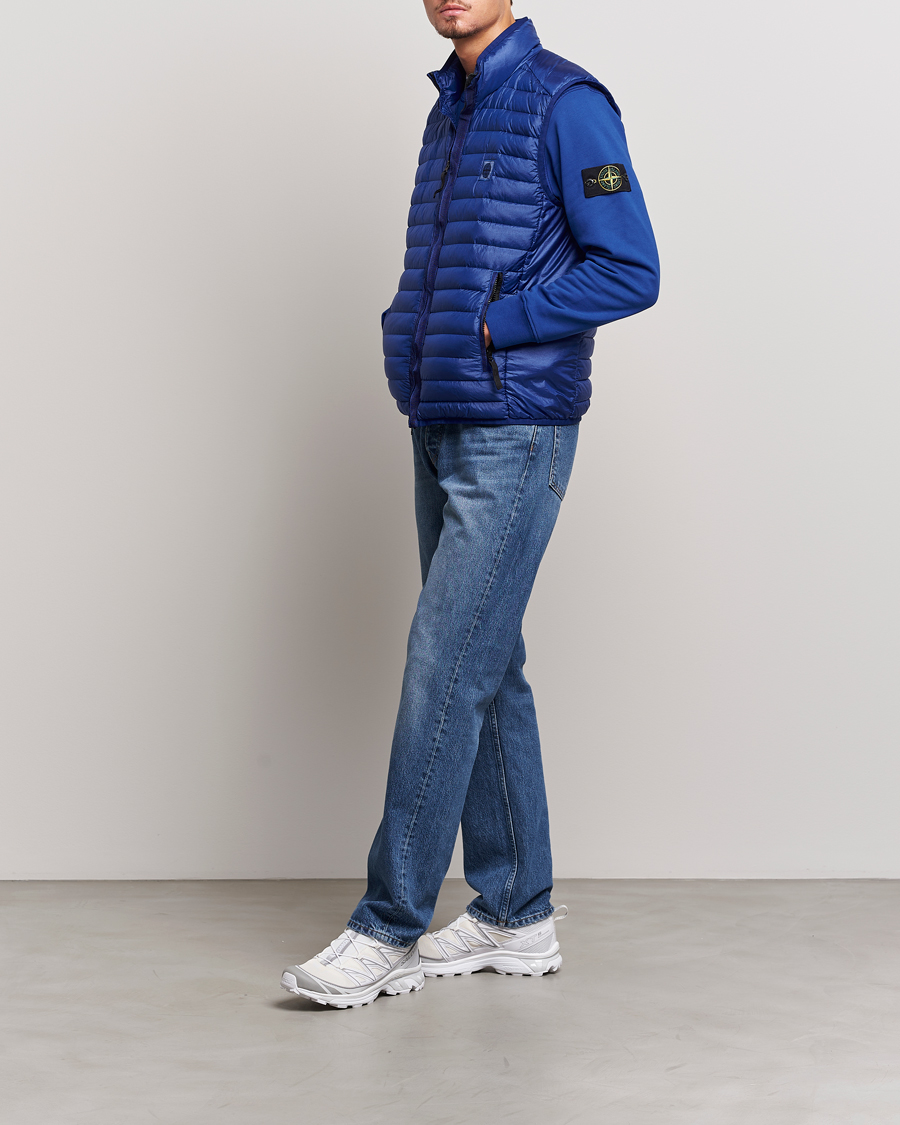 Uomini | Giacche | Stone Island | Recycled Nylon Down-TC Vest Bright Blue