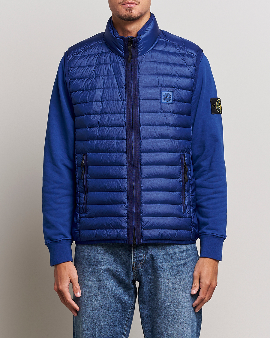 Uomini | Giacche | Stone Island | Recycled Nylon Down-TC Vest Bright Blue